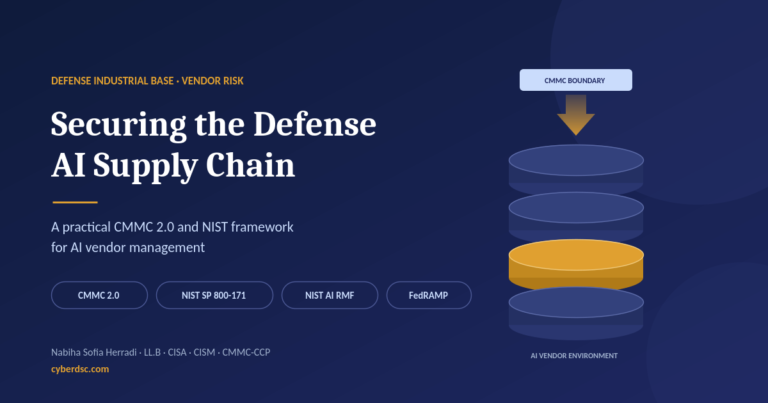 Securing the Defense AI Supply Chain: A Practical CMMC 2.0 and NIST Framework for Vendor Management
